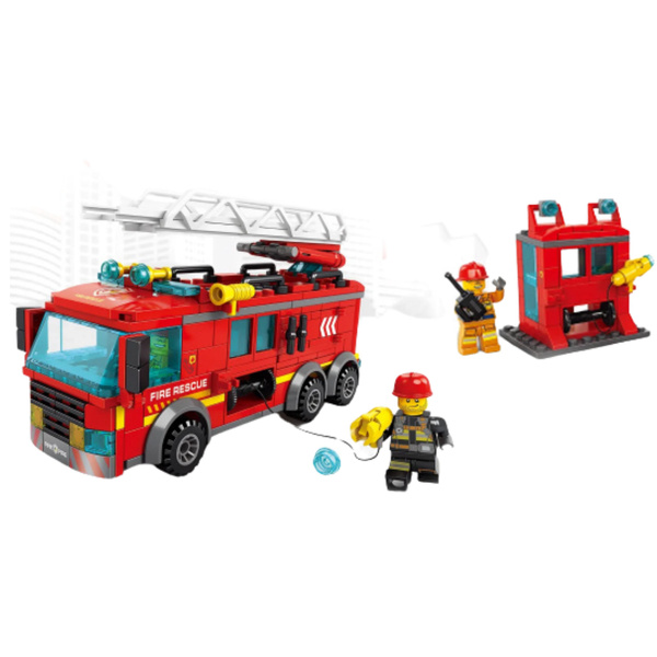 Construction Bricks Fire Truck with Ladder 275 pcs.