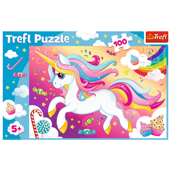 Puzzle - 100 - Beautiful Unicorn - Trefl 16386