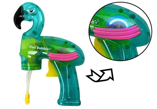 Soap Bubble Gun Flamingo Blue