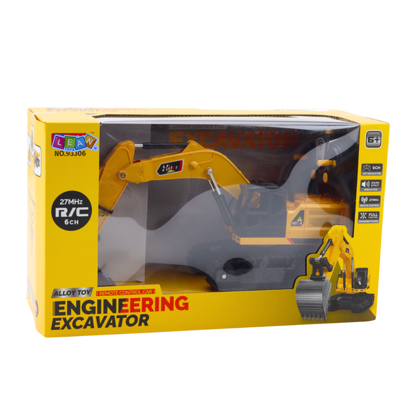 Ferngesteuerter RC-Raupenbagger mit 6-Kanal-Sounds 27MHz