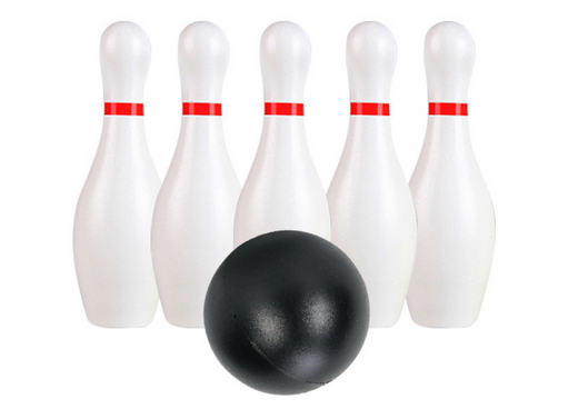 Klassisches Bowling-Set, zwei Kugeln, 10 Bowling-Arcade-Spiel