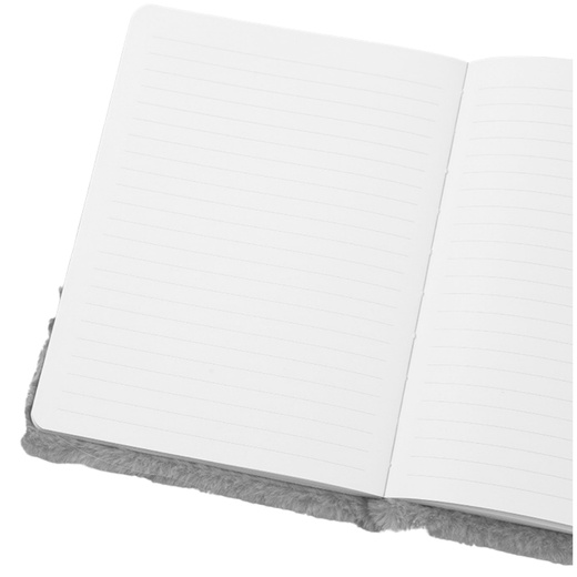Plush Fur Notebook Lined Notebook With Rabbit Colored A5