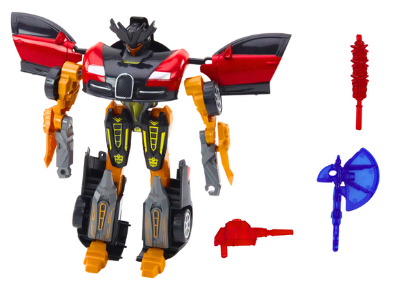 Roboterauto 2in1 Zubehör Waffenset 3tlg. Rot