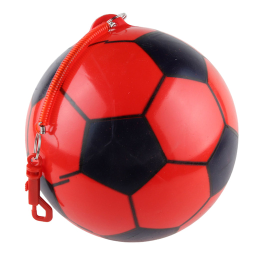 Federhalter mit Gummifußballmuster, rot, 22 cm