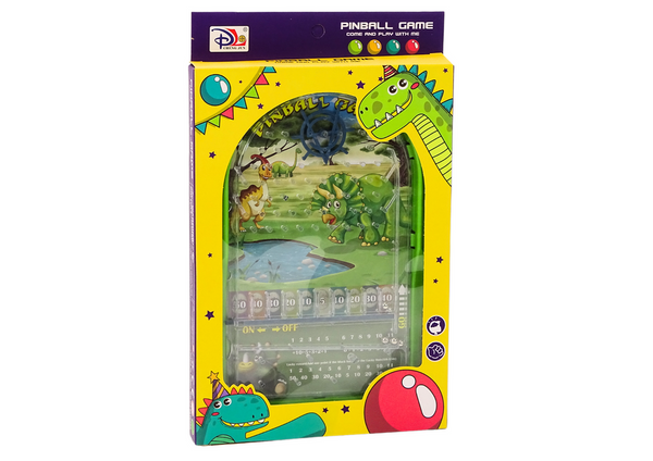 Flipper-Arcade-Spiel Dinosaurier stehen grün