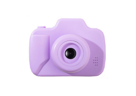 Camera For Kids Photos Recording Games Memory Card 64GB Purple