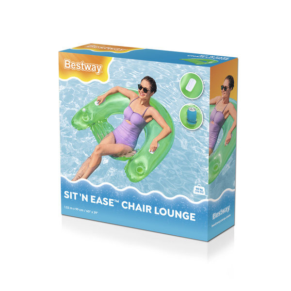 Inflatable Water Chair 152cm x 99cm Bestway 43118 Blue Green