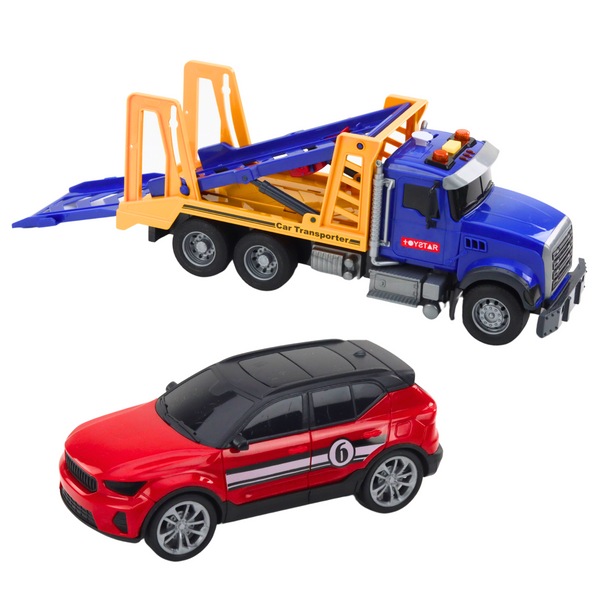 LKW-Abschleppwagen-Transporter-Auto-Lichter-Sound-Set