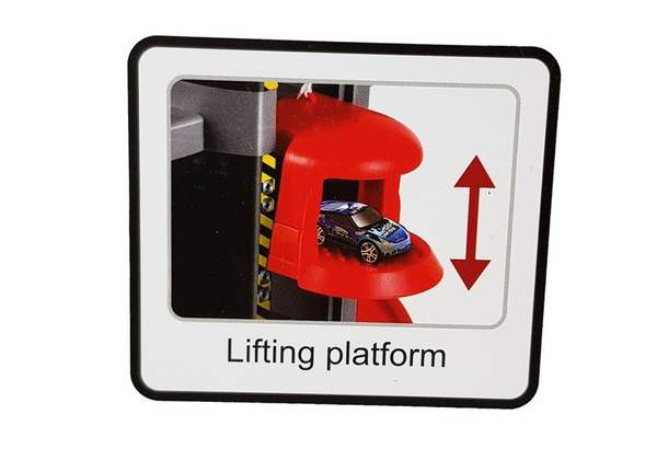 Parkplatz 5-stöckige Garage mit Lichtbatterien, Aufzug