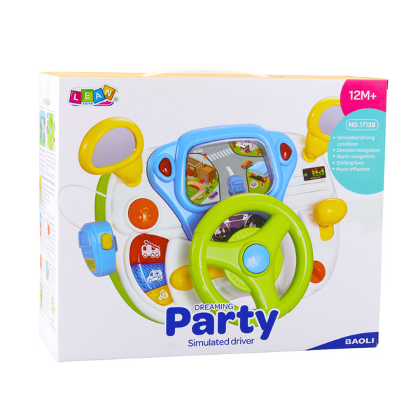 Driving Simulator Educational Steering Wheel Interactive Sounds Lights