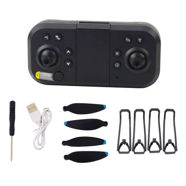 LU60 Drone Dual HD Camera LED Lights App Black