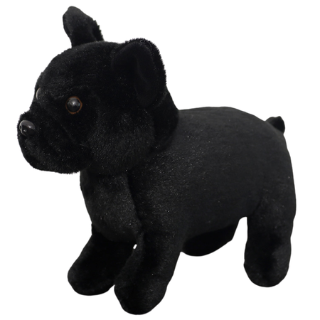 Plüsch Maskottchen Kuscheltier Kleiner Hund Schwarz 19cm