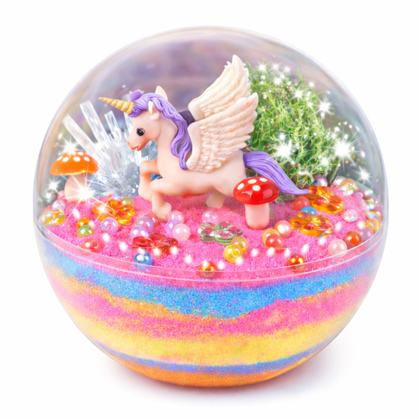 2-in-1 DIY Creative Kit: Unicorn Terrarium for Crystal Growing