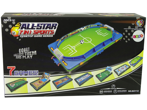 Set of 7 Sports Games Skill Basketball Billiards Golf Football