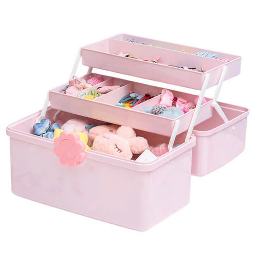 Jewelry Box Cosmetics Accessories Pink 29x16x16cm
