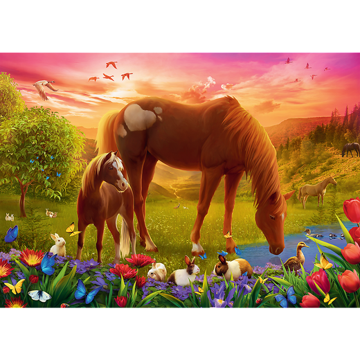 Puzzle - 500 - Horses in the Meadow Trefl 37451