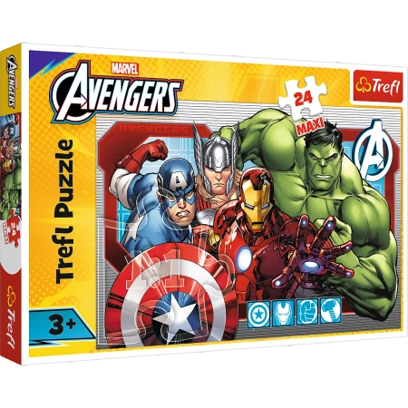 Puzzle 24 Maxi – Immer gerecht – Disney Marvel The Avengers Trefl 14378