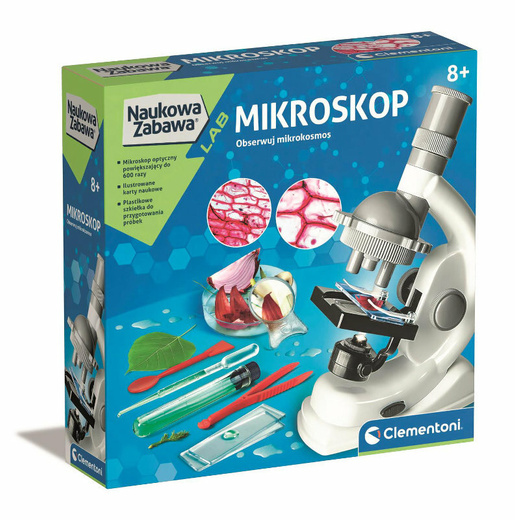  Science & Play: Microscope Experiments Polish Language Clementoni 50806