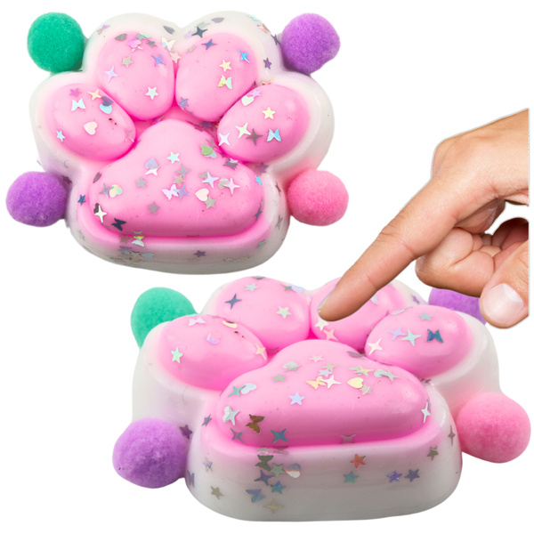 Katzenpfote Anti-Stress Sensory Squishy Sterne Rosa