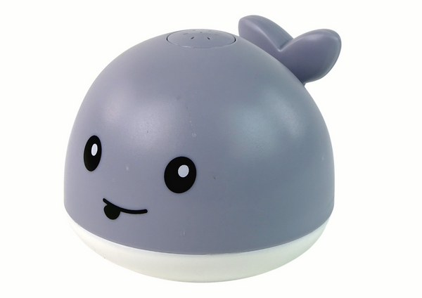 Water Squirting Whale Interactive Bath Toy Gray