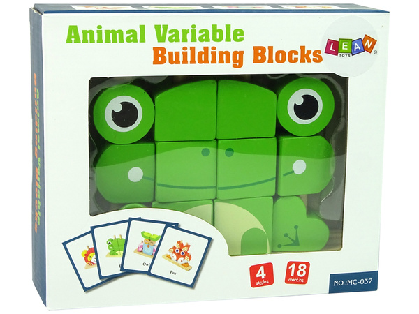 Kreative räumliche Holzklötze 3D Frosch Puzzle