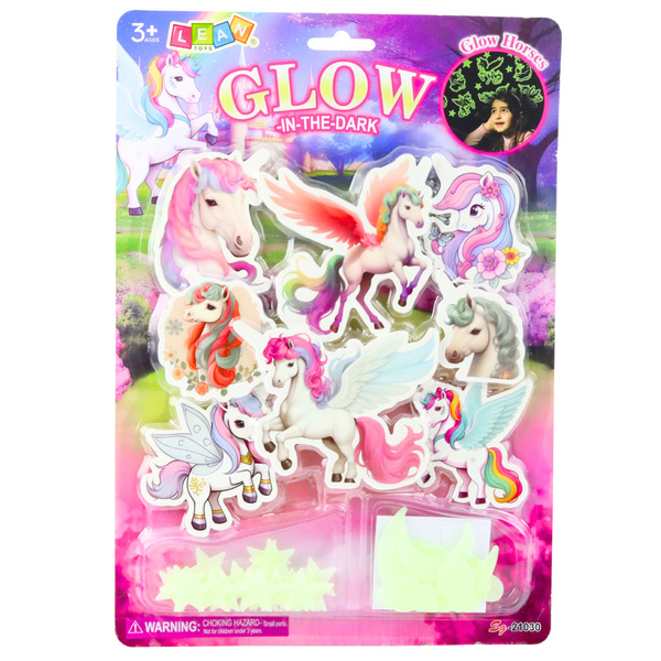 Fluoreszierende Wandaufkleber Einhörner Sterne