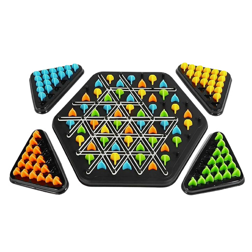 Family Educational Strategy Game Geometric Triangle Puzzle