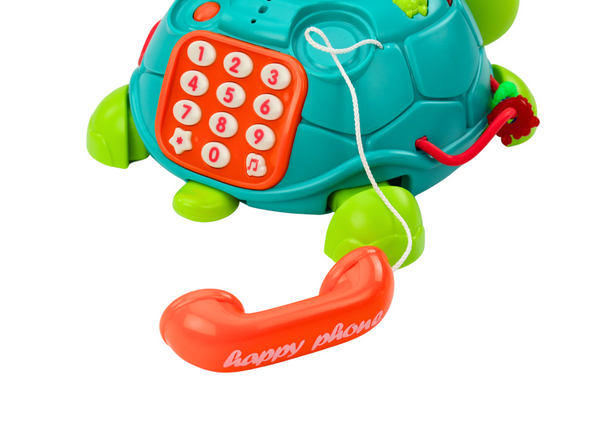 Interactive Educational Turtle Phone 6in1 Lights Sounds Green