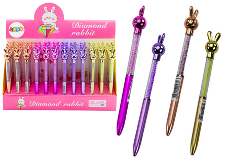 Ballpoint Pen with Hare Diamonds Blue Refill 0.7mm Mix