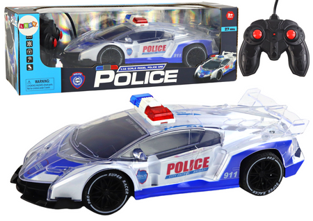 Police Sports Car Remote Controlled RC Scale 1:16 Lights