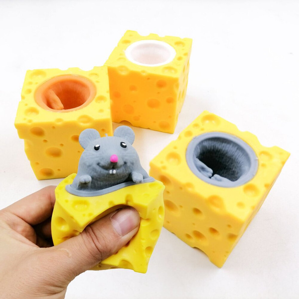 Maus im Käse Gniotek Squishy Sensory Mouse Pop It