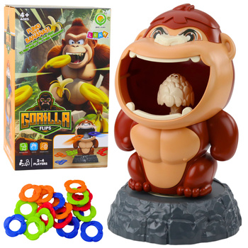 Geschicklichkeitsspiel „Werfen auf das Ziel“ Gorilla Rotierende Sound-Reifen