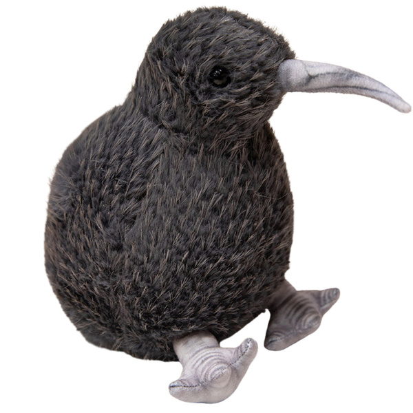 Plush Kiwi Bird Plush Toy Mascot Cuddly Toy Black 17cm
