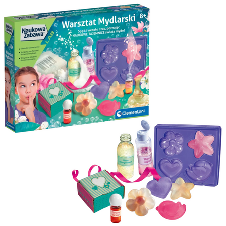 Science & Play Soap Workshop Set Polish Language Clementoni 50888