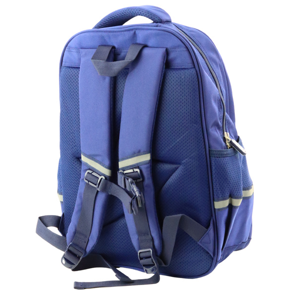 Schulrucksack mit aufgesetztem Brustgurt Marineblau 20L