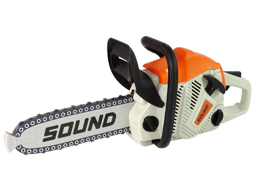 Chainsaw with moving chain + safety goggles  Realistic look and sounds ! QL91845