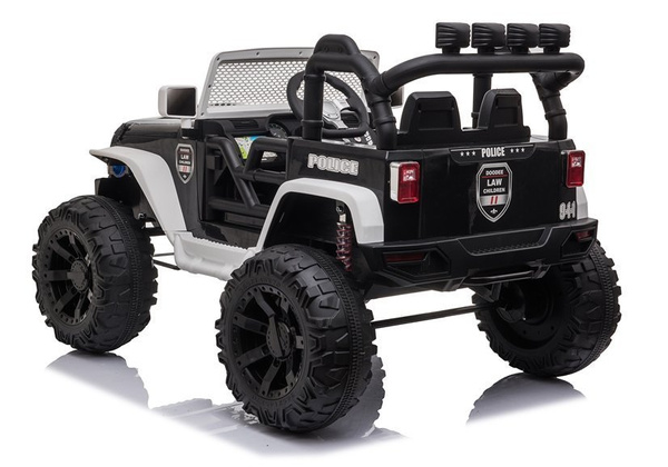 JC666 Police Black - Electric Ride On Car