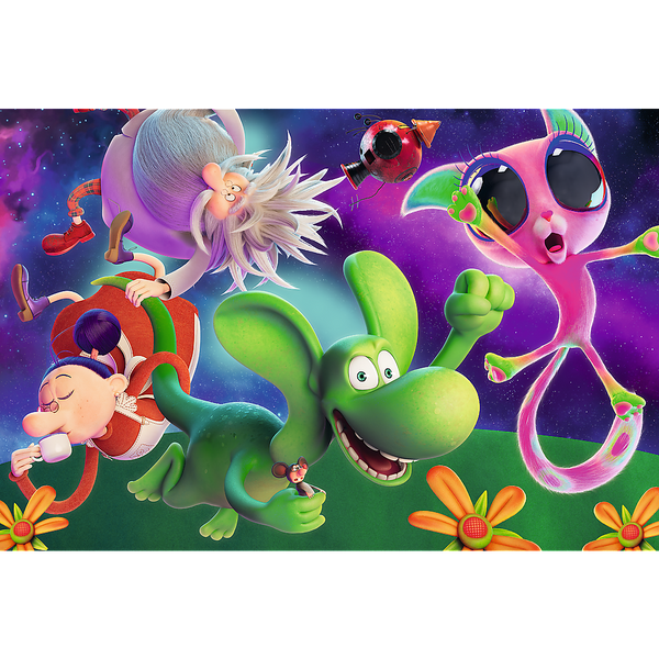 Puzzle - 100 - Smok Diplodok i przyjaciele - Trefl 16486