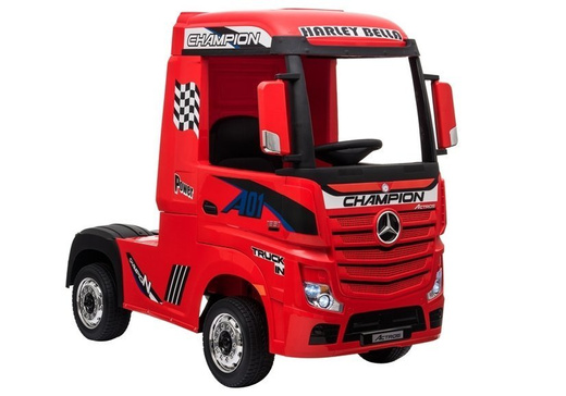 Electric Ride-On Car Mercedes Actros Red