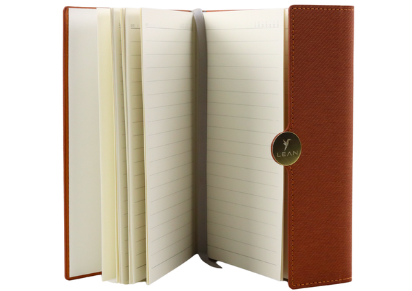 Office Notebook Magnet Notebook A5 Lined With Brown Cover