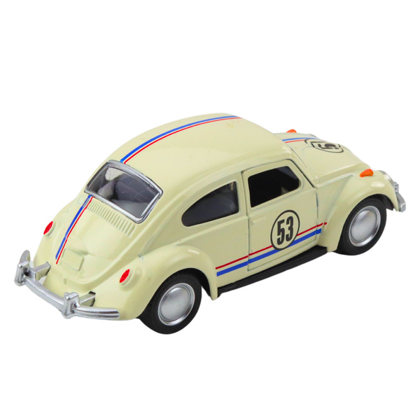Klassischer VW Käfer, Metallantrieb, Türen zum Öffnen, Beige, Maßstab 1:32