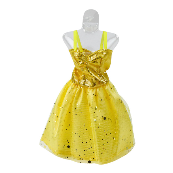 Anlily Doll Dress Set Shoes Handbag Crowns Accessories 8 pcs.