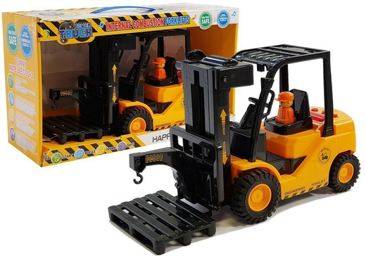 Forklift Moving Forks Sounds Lights Orange