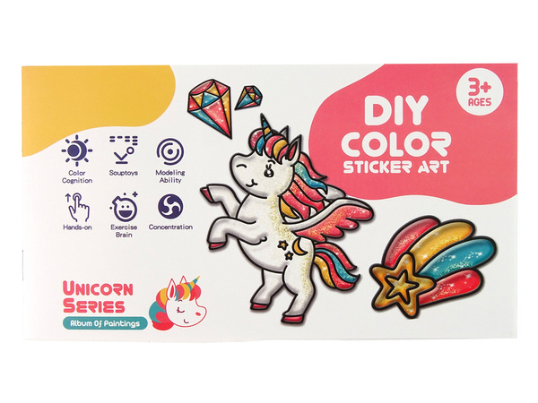 DIY Unicorn Furniture Window Stickers 8 Colours Glitter