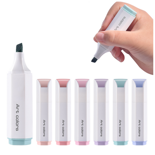 Set Mini-Textmarker Zarte Pastellfarben 6-tlg