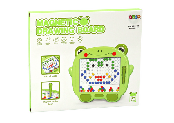 Magnetisches Lernbrett, Frosch-Stylus-Pad, grüne Perlen, Puzzle