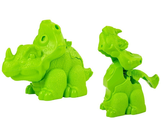 Spielteig Dinosaurier Eierform 12 Stück 4 Farben