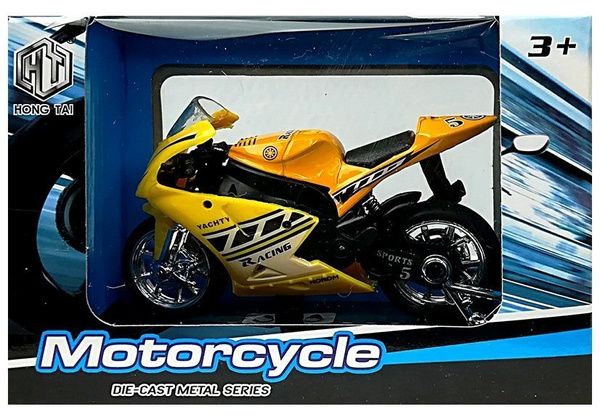 Sportmotorrad mit Sounds 1:18 4 Farben