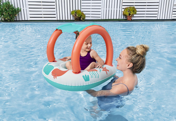 Aufblasbarer Ponton mit Sonnendach, 84 x 67 cm, Bestway 34203