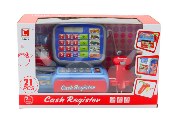 Cash Register With Barcode Scanner 21 Pieces